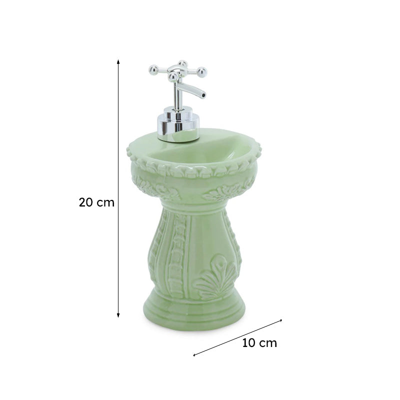 Antique Basin Soap Dispenser - Green media 6