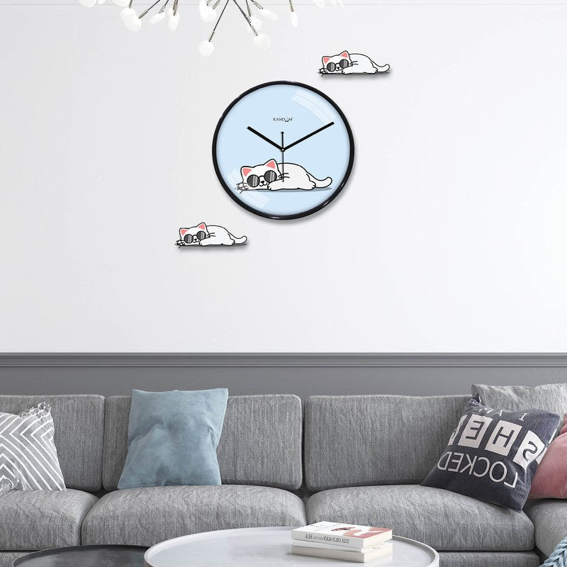Kitty Tick Wall Clock