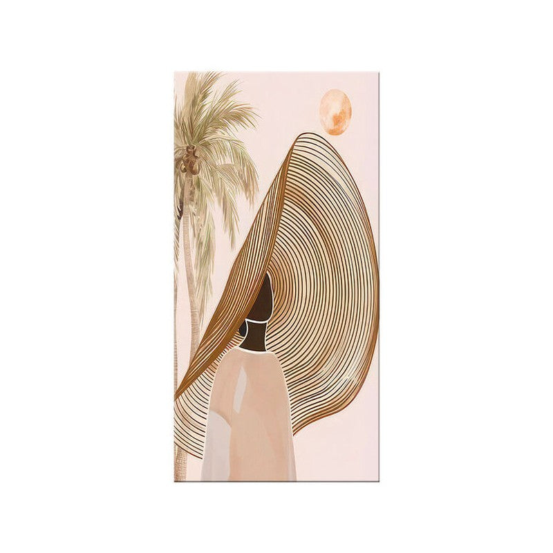Golden Hour Silhouette Poly Canvas Wall Painting media 4