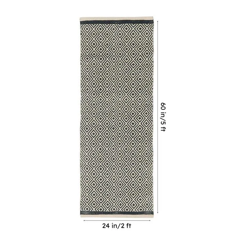 Earthica Cotton Runner Rug - Green media 7