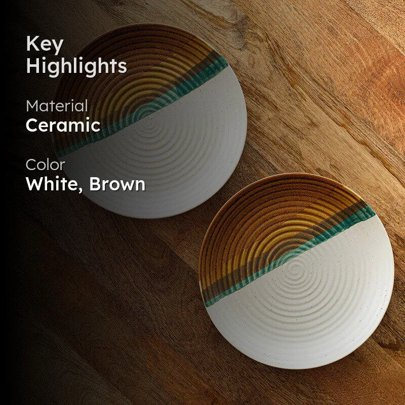 Cinnamon Grove Ceramic Dinner Plate media 2