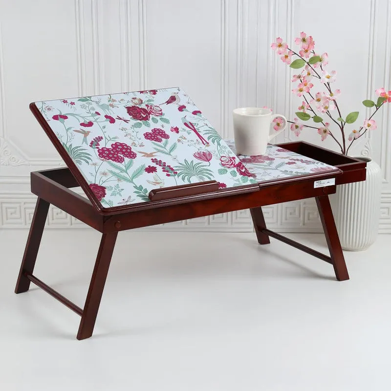India Circus Teak Wood Galore Laptop Table media 1