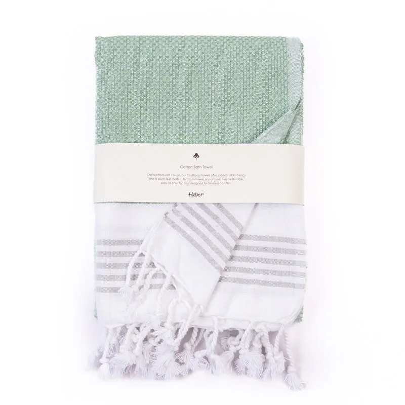 Cosy Kotty Bath Towel - Sap Green media 3