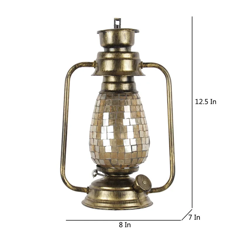 Avina Mosaic Lantern Iron Wall Lamp - Gold media 7