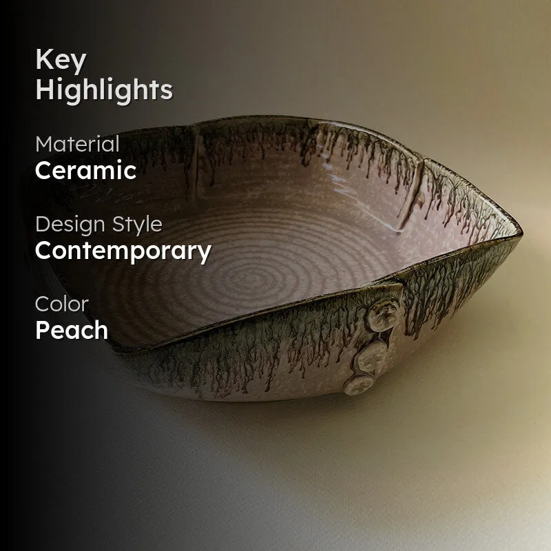 Root & Rim Ceramic Serving Bowl - 2000 mL media 2