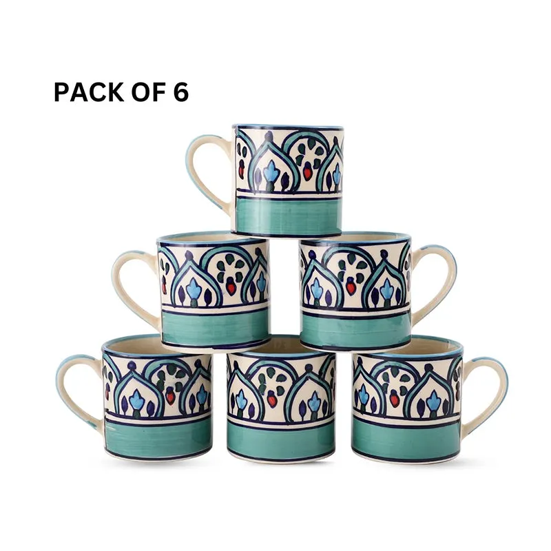 Medina Ceramic Tea Cup (130 mL Each) - Set of Six media 4