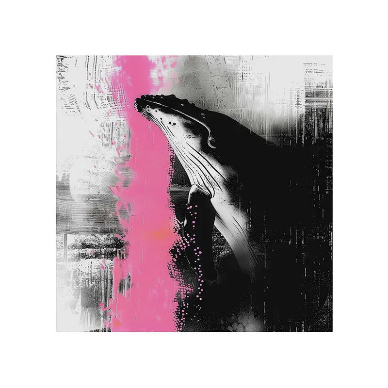 Whale Graffiti Abstract Wall Painting media 5