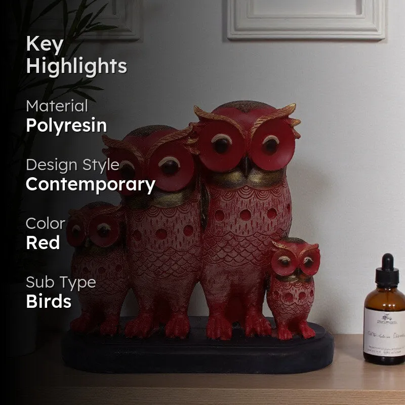 Owl Vigil Polyresin Showpiece media 2