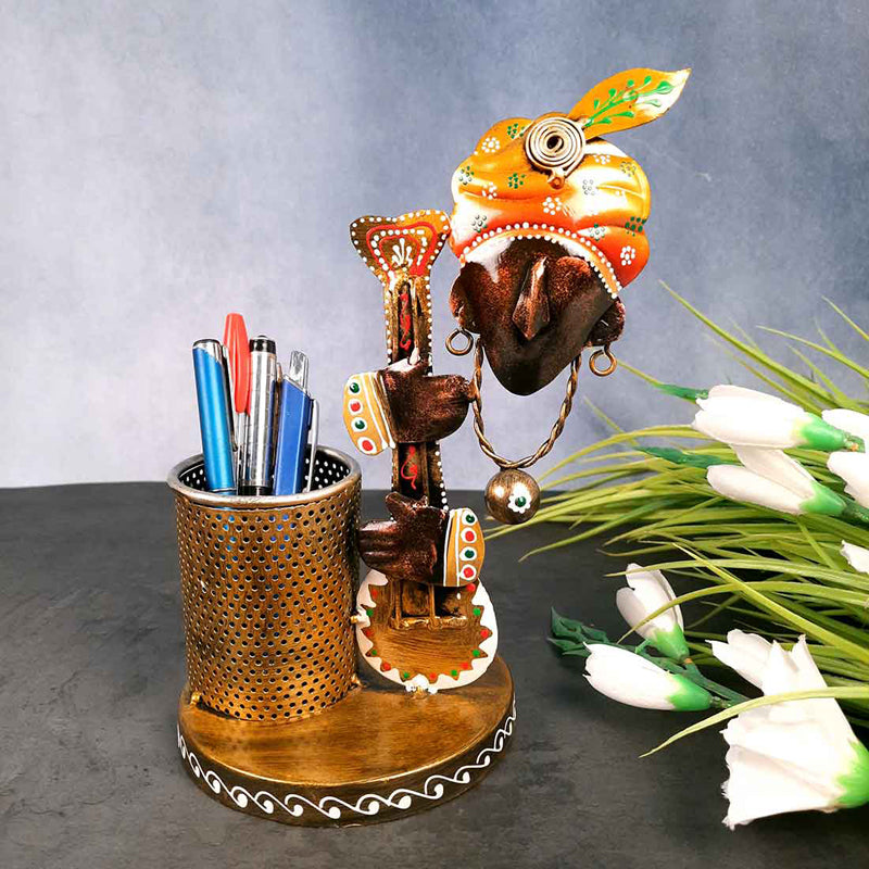Ethnic Musician Pen Stand