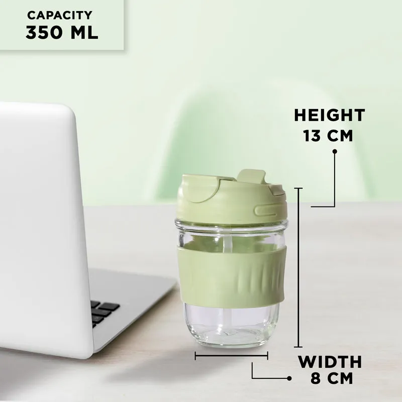 Lazo Glass Sipper - Light Green media 8