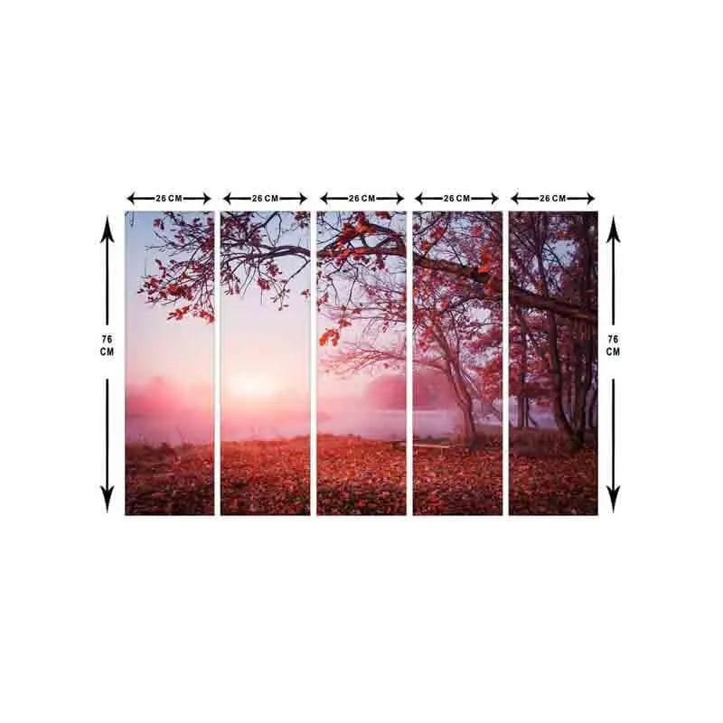Autumn Season Wall Art - Five Piece Set media 7