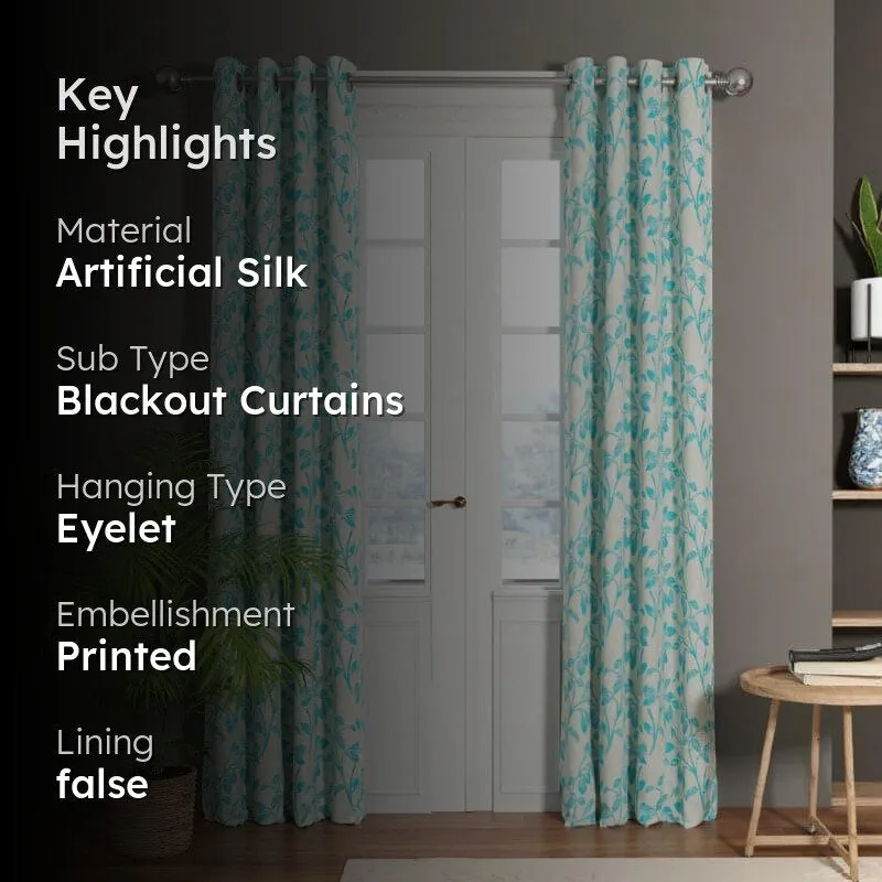 Brind Floral Curtain - Set Of Two media 2