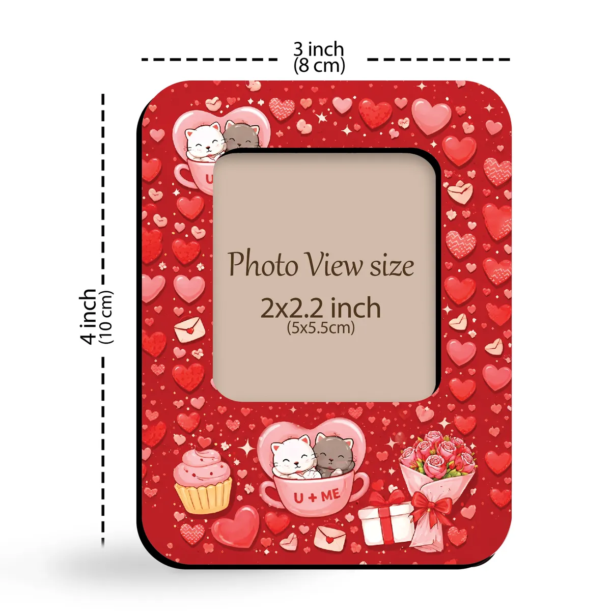 LoveHold MDF Fridge Magnet - Red media 4