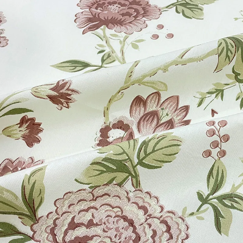 Swayam Orchidelle Floral Cotton Bedsheet (Peach) - 250 TC media 5