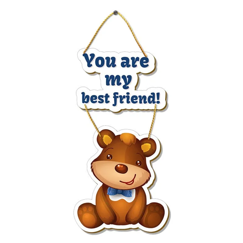 Best Friend Bear MDF Wall Hanging MDF Wall Accent media 4