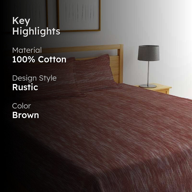 Same Straight Bedcover - Brown media 2