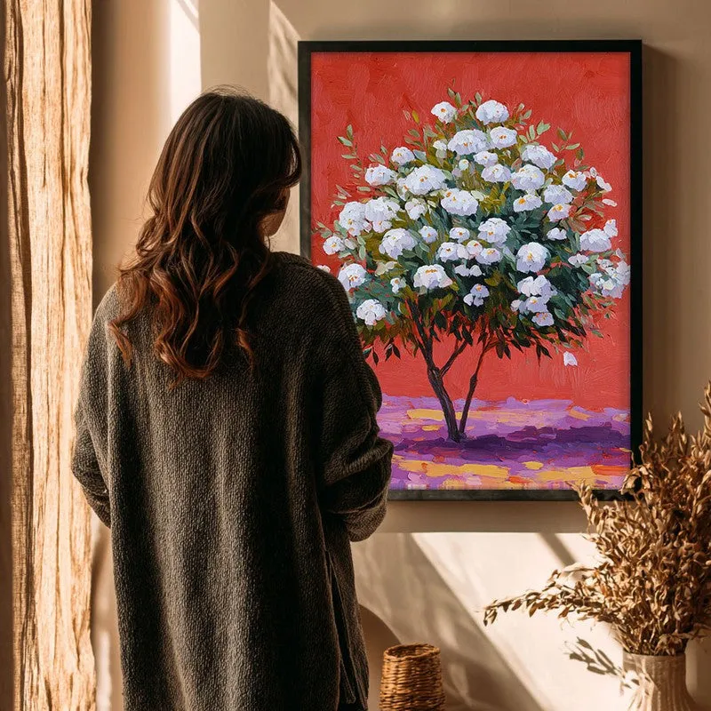 The Silent Orchard Canvas Wall Painting - Black Frame media 4