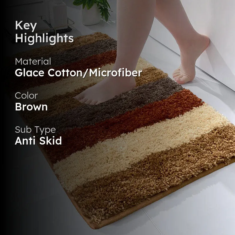 Jericho Luxe Bath Mat - Cinnamon Brown media 2