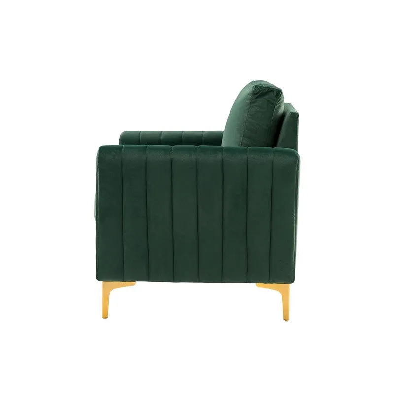 Baseo Neem Wood Accent Chair - Green media 6