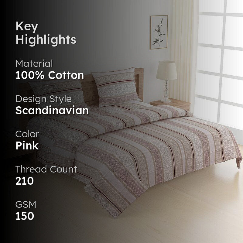 Swayam Aurora Striped Bedding Set media 2