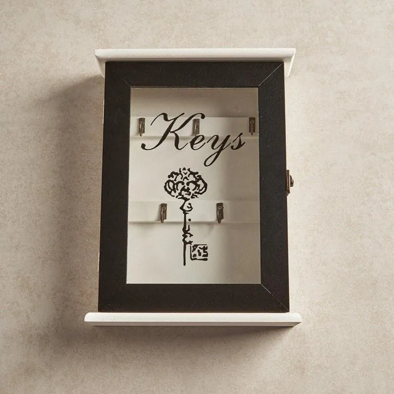 Keys Key Holder Wooden Wall Accent media 1