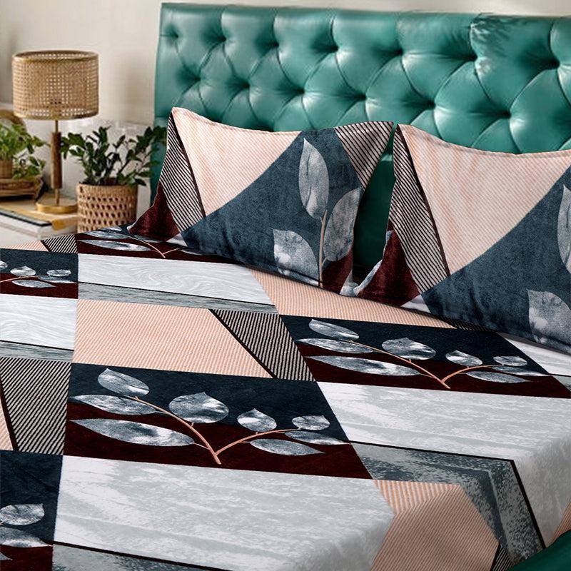 Srijan Geometric Fleece Bedsheet - 280 GSM media 4
