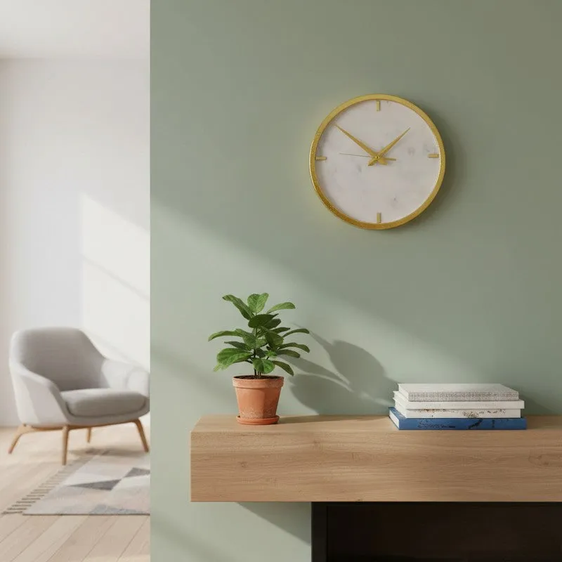 Akedia Handcrafted Marble Wall Clock media 3