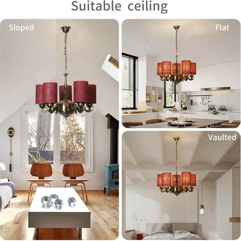 Glacia Cylindrical Golden Antique Ceiling Lamp media 5