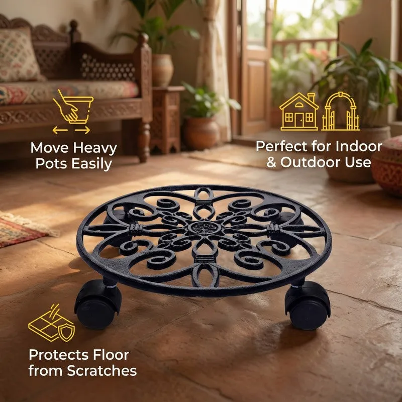 Rollnest Metal Planter Stand - Set Of Two media 8