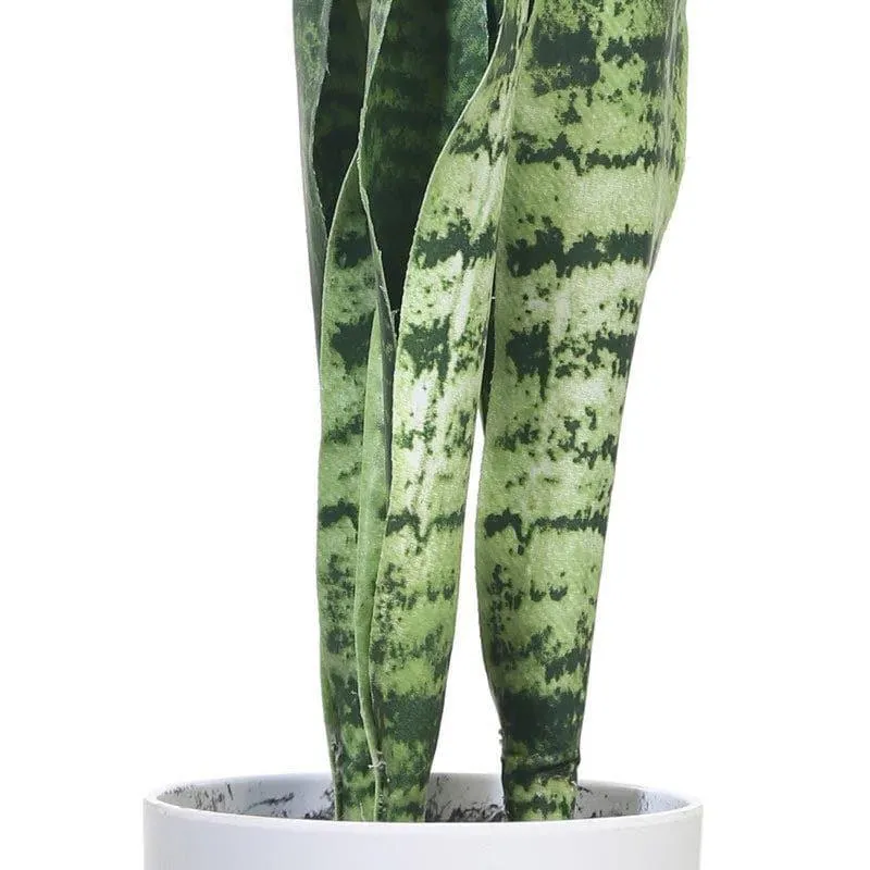 Faux Snake Plant Bonsai (45 cms) - Dark Green media 3