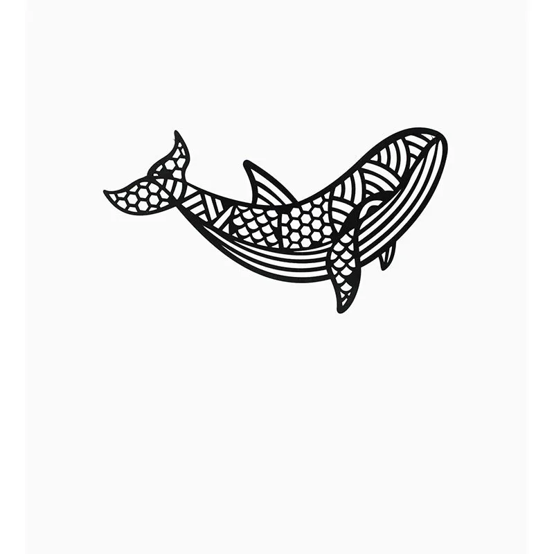 Whale Black Iron Wall Accent media 3