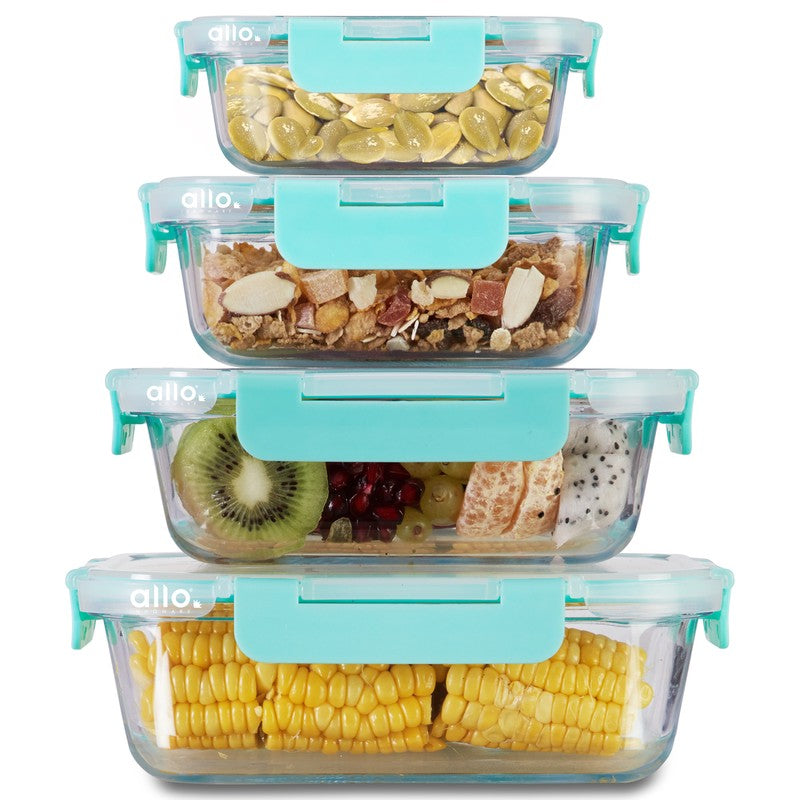 Edibro Leak Proof Glass Lunch Box - Set of Four media 4