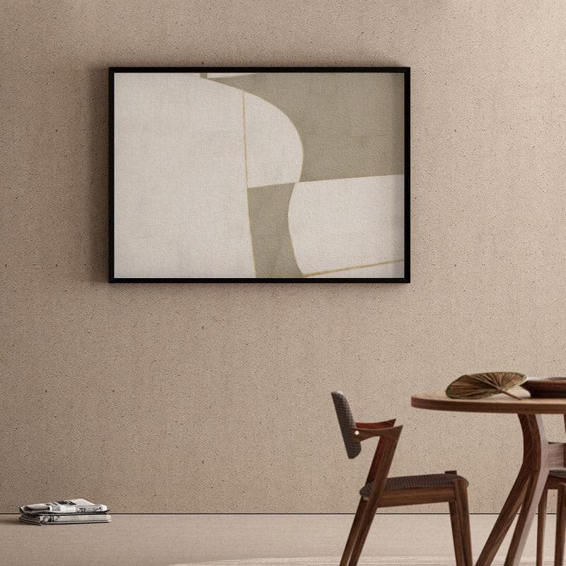 Abstract Cabot Canvas Wall Painting - Black Frame