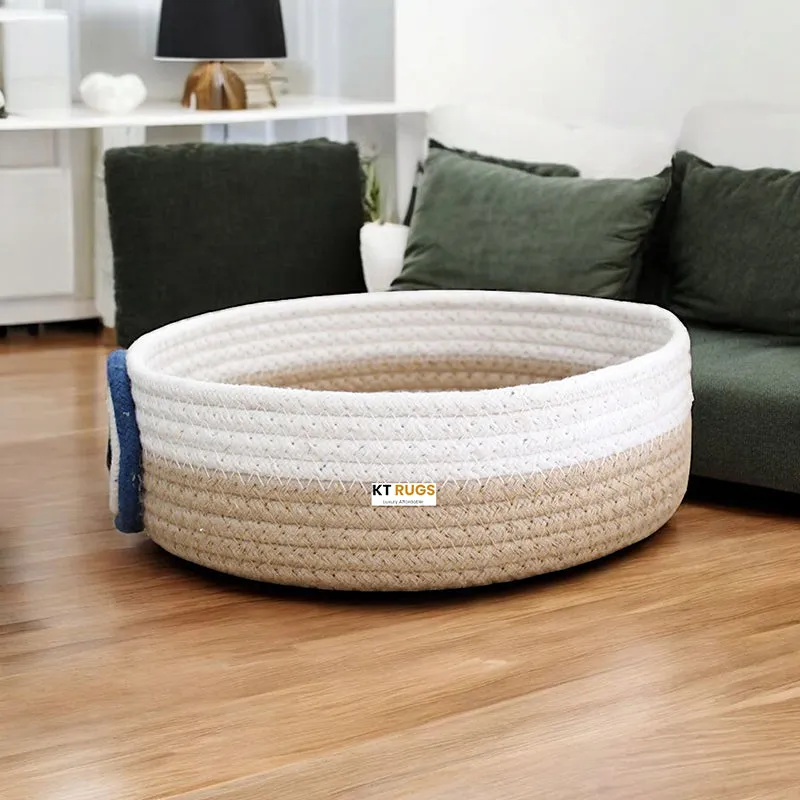 Evil Eye Cotton Storage Basket media 3