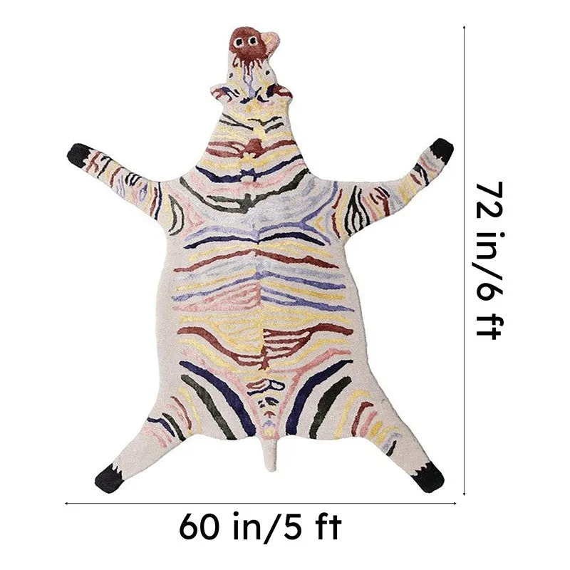 Safari Stripe Cotton Carpet - Off White media 8