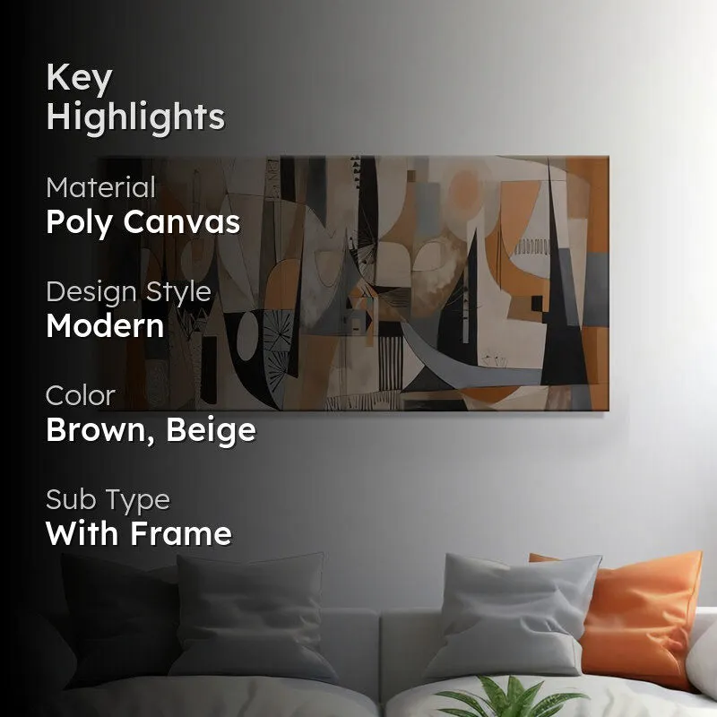 Contemporary Cubist Wall Painting media 2