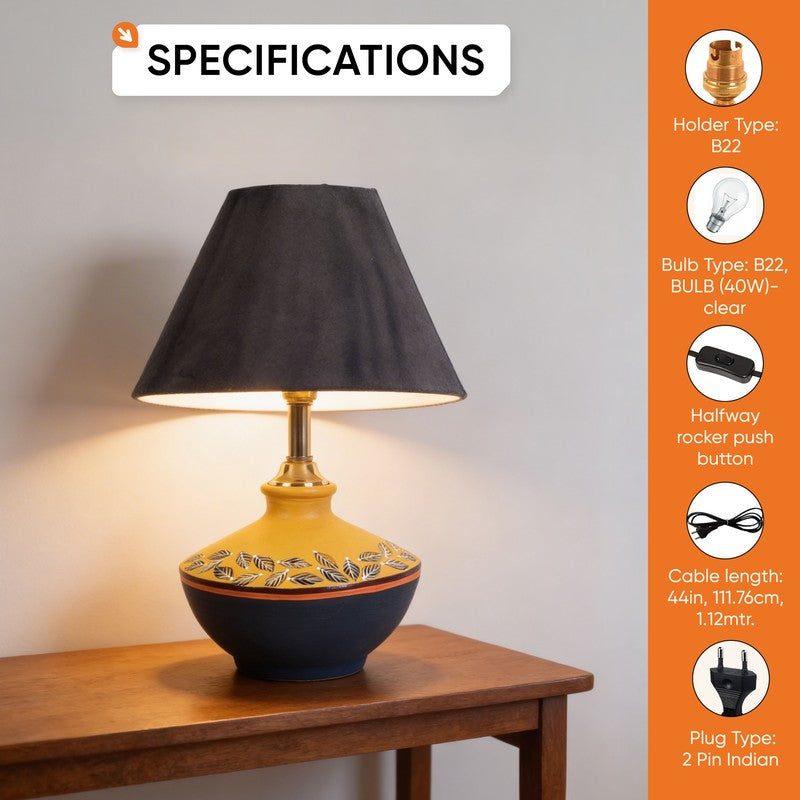 Jericha Terracotta Table Lamp - Multicolor media 9
