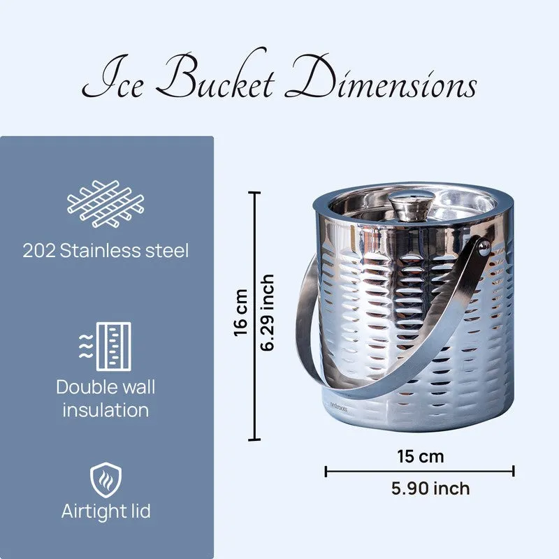 Exquisite Stainless Steel Ice Bucket - 1500 mL media 6