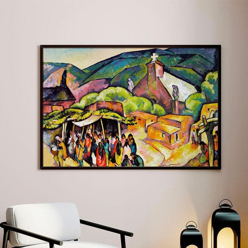 Feast Day Canvas Painting - Black Frame