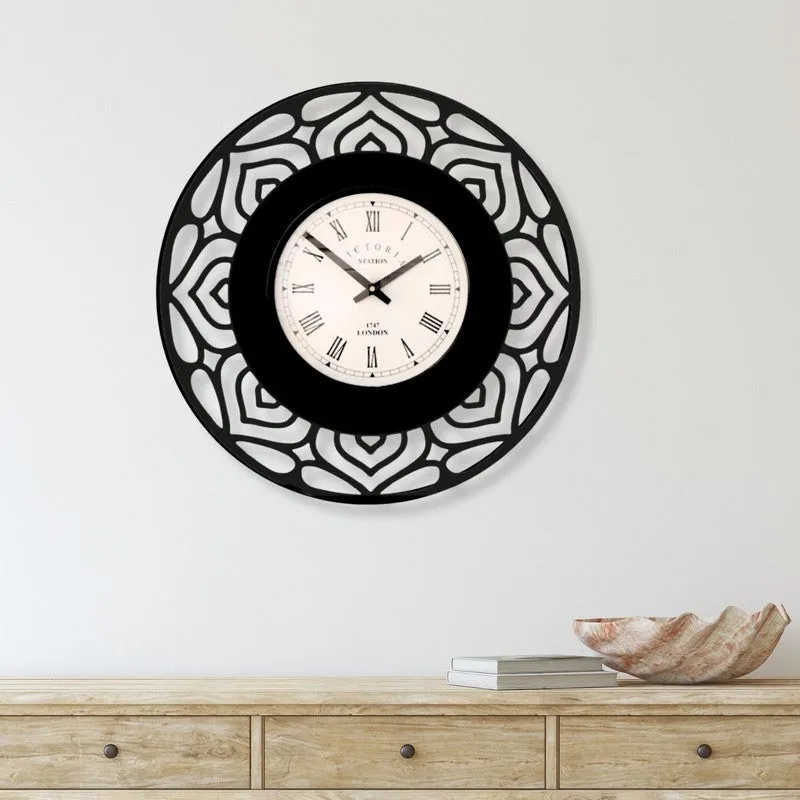 Celtic Steel Analog Wall Clock - Black media 1
