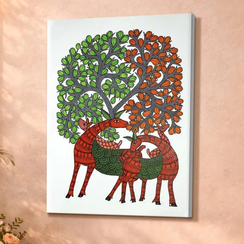 Twin Deer Canopy Canvas Wall Art & Paintings media 4