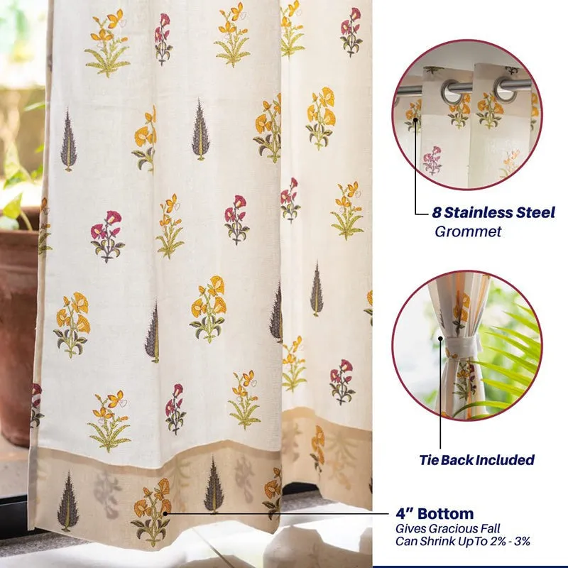Urban Space High Garden Curtain (Yellow) - Set Of Two media 7