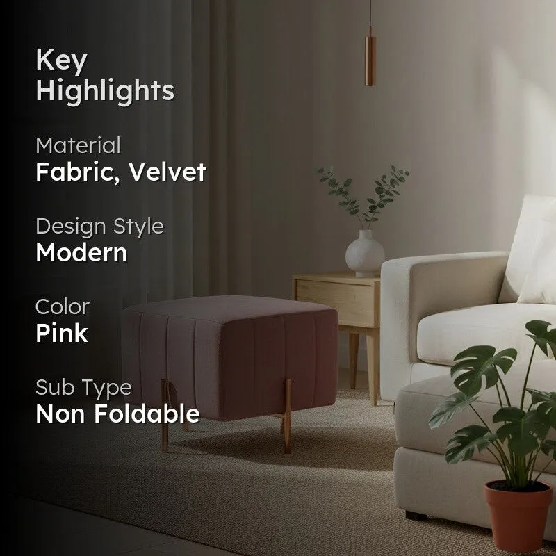 Brixa Restella Ottoman - Pink media 2