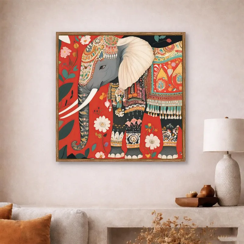Heritage Tusker Canvas Wall Art With Frame media 4