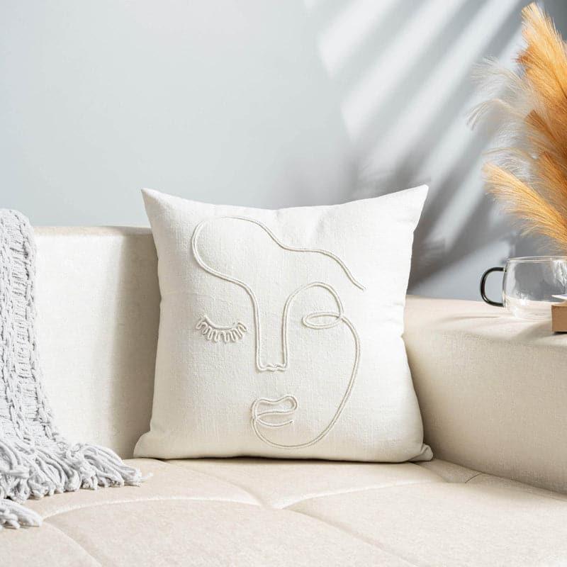 Femi Doodle Embroidered Cushion Cover media 5