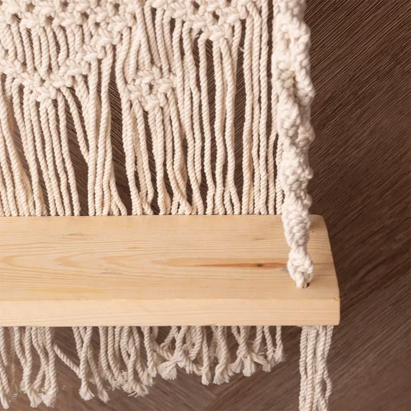 Lirio Macrame Wall Shelf media 5