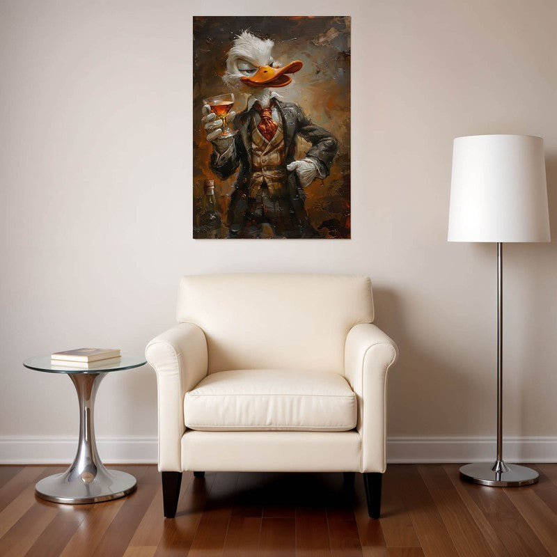 Dapper Duckling Wall Poster