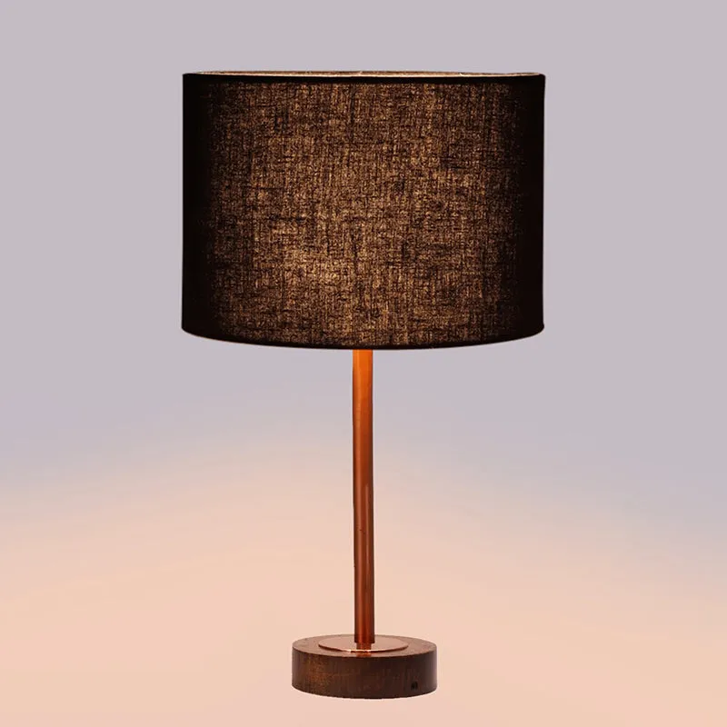 Cotin I Rodin Wooden Table Lamp - Black,Copper,Brown media 6