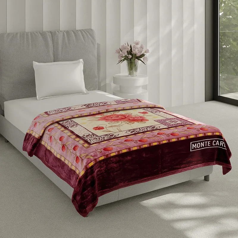 Monte Carlo Floral Embrace Blanket - 483 GSM media 4