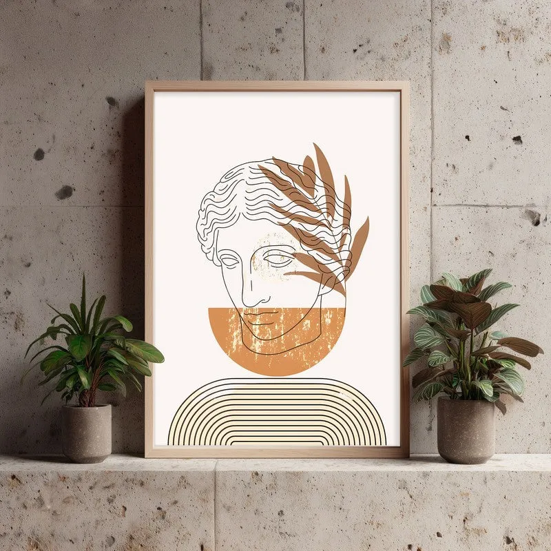 Athena Archival Canvas Wall Art - Natural Brown Frame media 4
